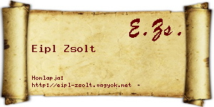 Eipl Zsolt névjegykártya
